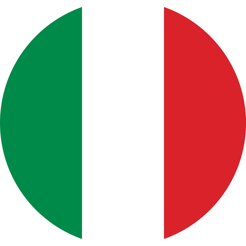 Round Italian Flag of Italy